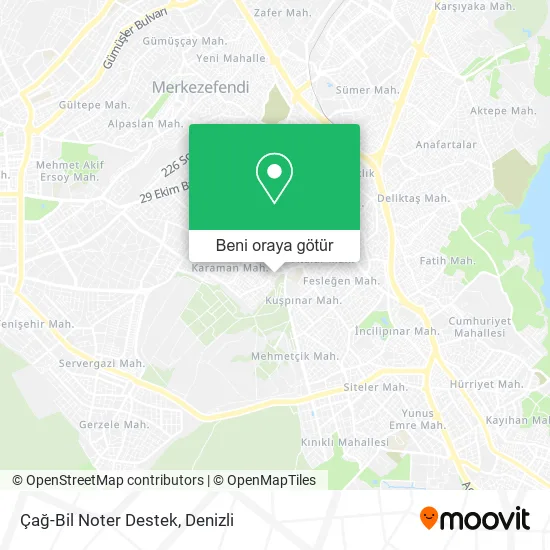 Çağ-Bil Noter Destek harita
