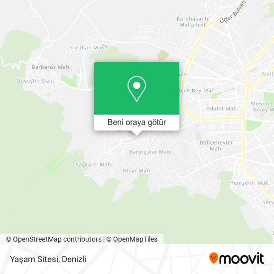Yaşam Sitesi harita
