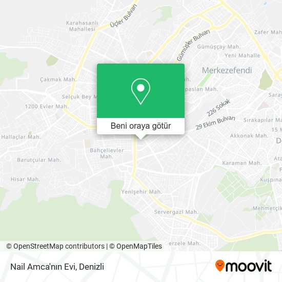 Nail Amca'nın Evi harita