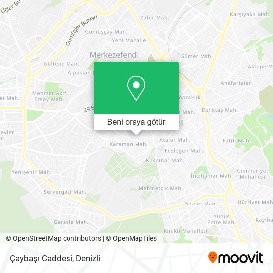 Çaybaşı Caddesi harita