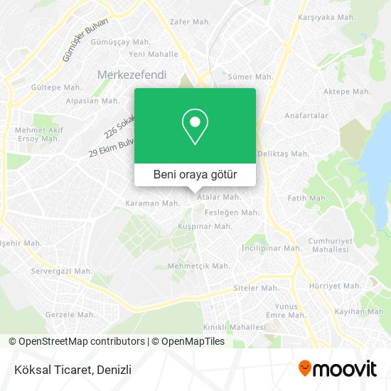Köksal Ticaret harita