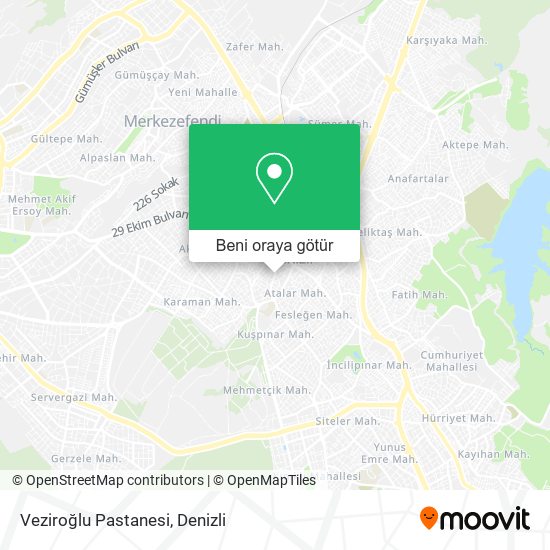 Veziroğlu Pastanesi harita
