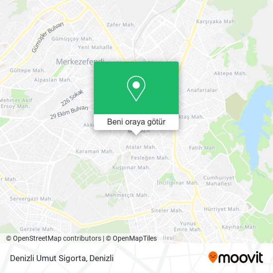 Denizli Umut Sigorta harita