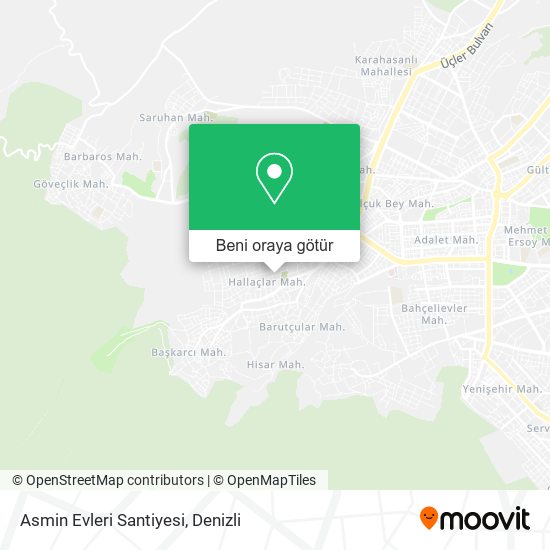Asmin Evleri Santiyesi harita