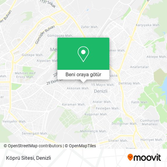 Köprü Sitesi harita