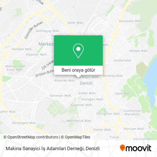 Makina Sanayici İş Adamlari Derneği harita