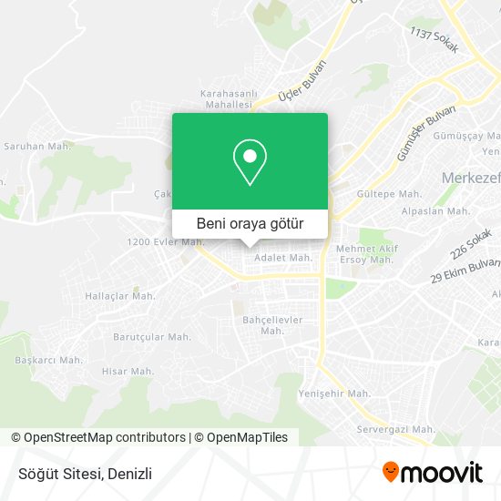 Söğüt Sitesi harita