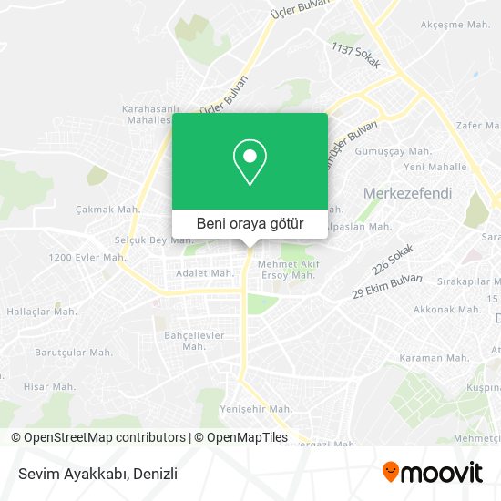 Sevim Ayakkabı harita