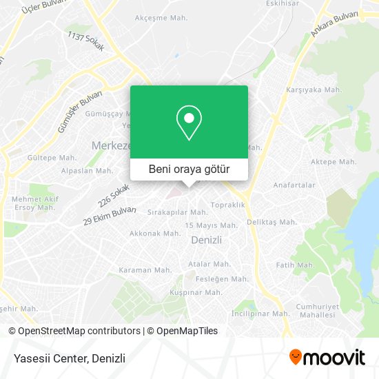 Yasesii Center harita