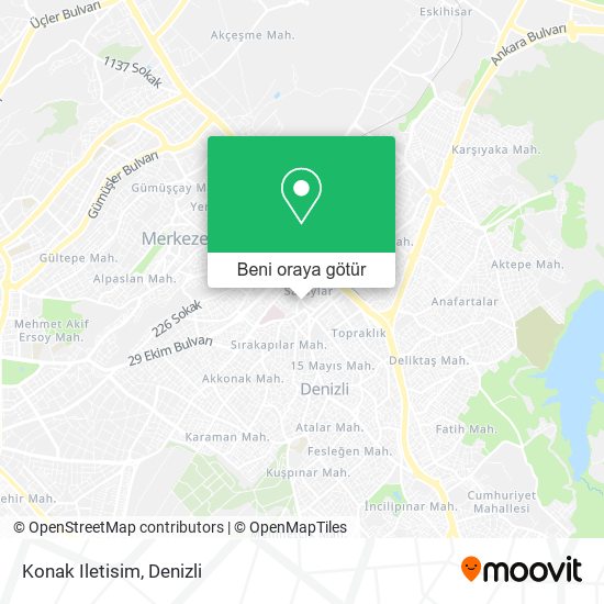 Konak Iletisim harita