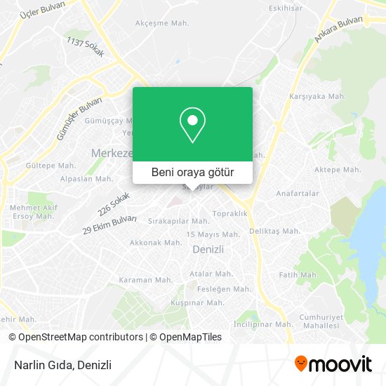 Narlin Gıda harita