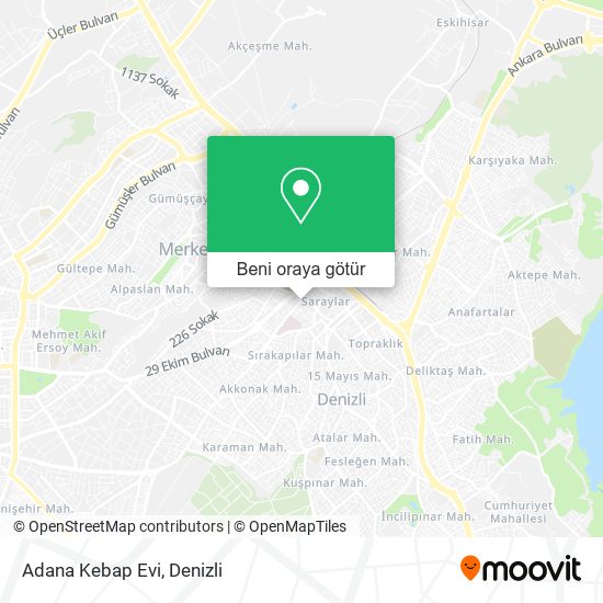 Adana Kebap Evi harita