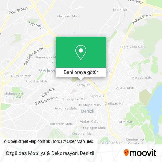 Özgüldaş Mobilya & Dekorasyon harita