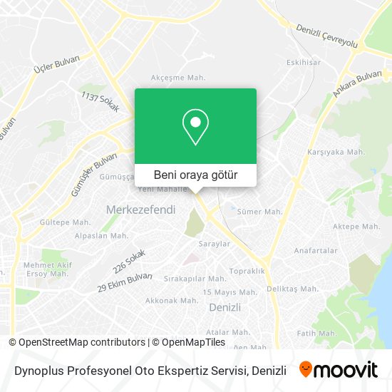 Dynoplus Profesyonel Oto Ekspertiz Servisi harita