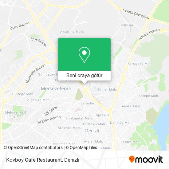 Kovboy Cafe Restaurant harita