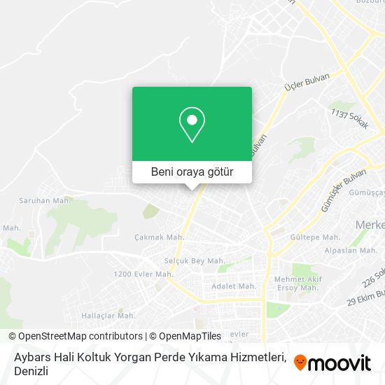 Aybars Hali Koltuk Yorgan Perde Yıkama Hizmetleri harita