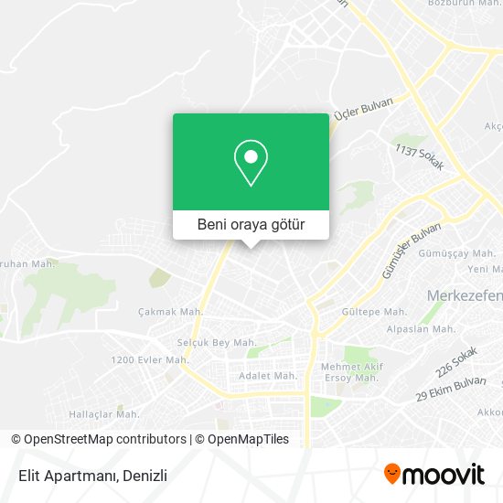 Elit Apartmanı harita