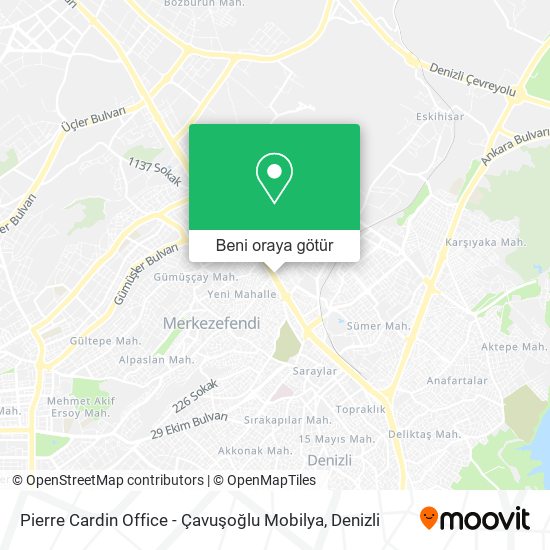 Pierre Cardin Office - Çavuşoğlu Mobilya harita