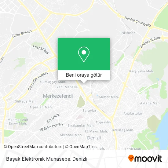 Başak Elektronik Muhasebe harita