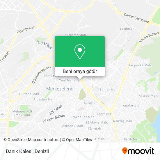 Danık Kalesi harita