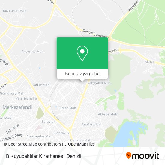 B.Kuyucaklılar Kırathanesi harita
