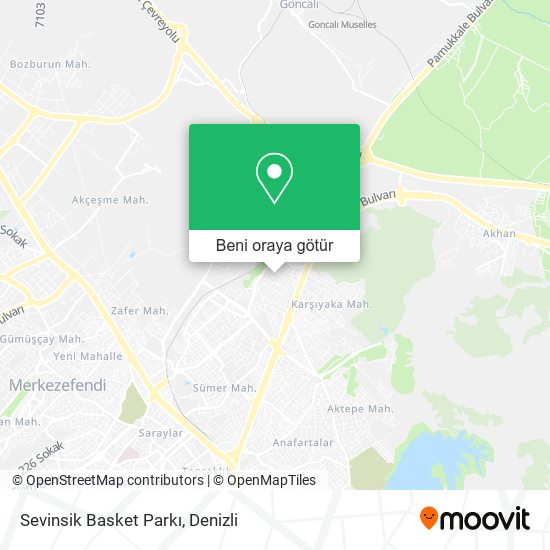 Sevinsik Basket Parkı harita