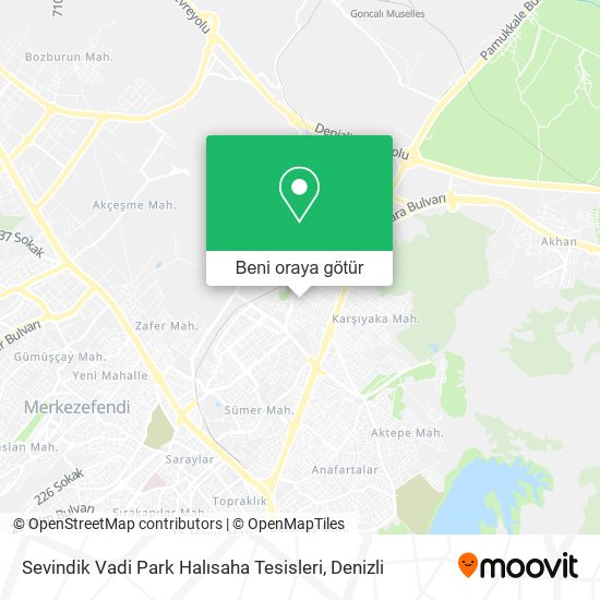 Sevindik Vadi Park Halısaha Tesisleri harita