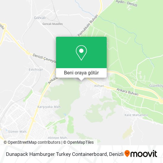 Dunapack Hamburger Turkey Containerboard harita