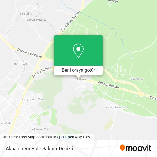 Akhan Irem Pide Salonu harita