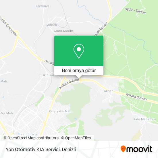 Yön Otomotiv KIA Servisi harita