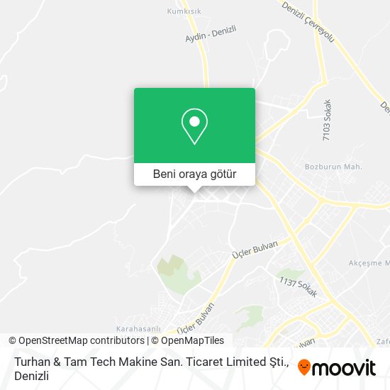 Turhan & Tam Tech Makine San. Ticaret Limited Şti. harita