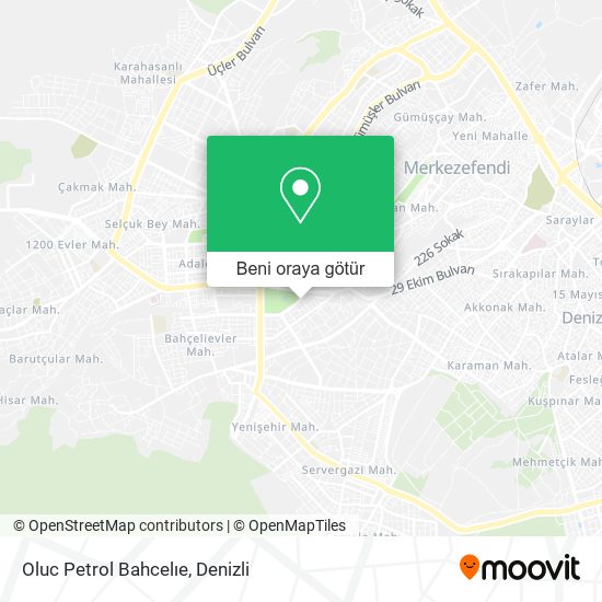 Oluc Petrol Bahcelıe harita