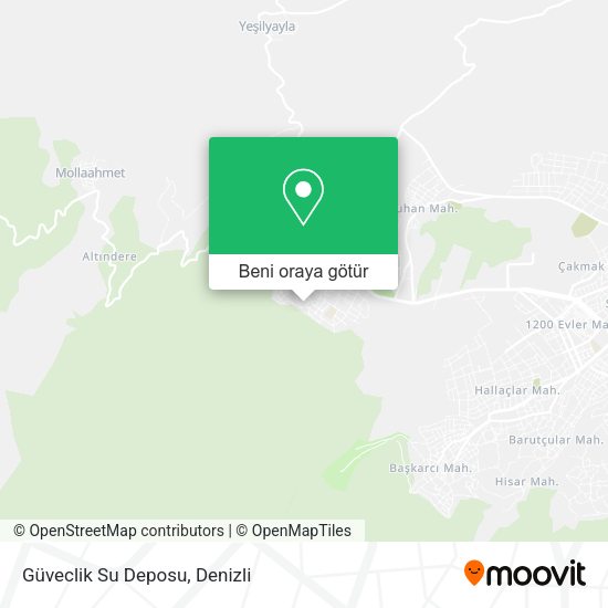 Güveclik Su Deposu harita