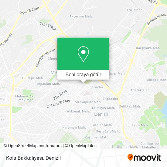 Kola Bakkalıyesı harita