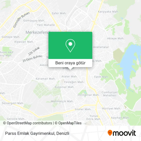 Parss Emlak Gayrimenkul harita