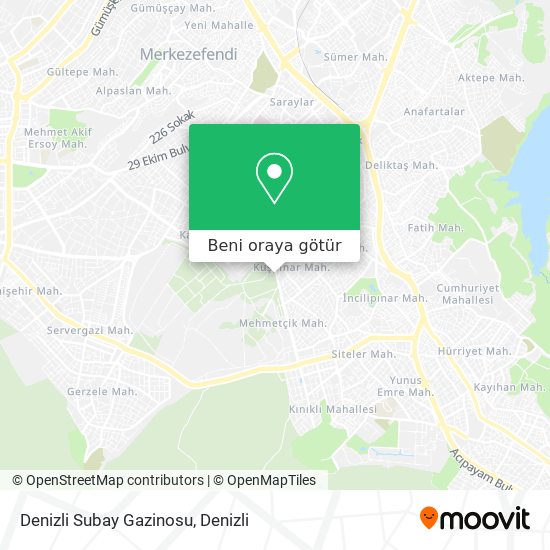Denizli Subay Gazinosu harita