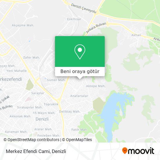 Merkez Efendi Cami harita