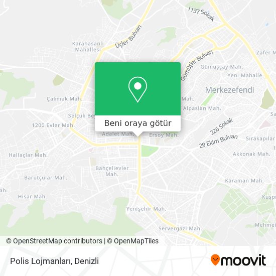 Polis Lojmanları harita