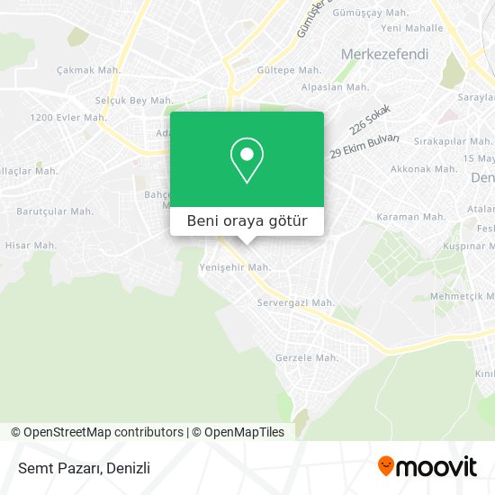 Semt Pazarı harita