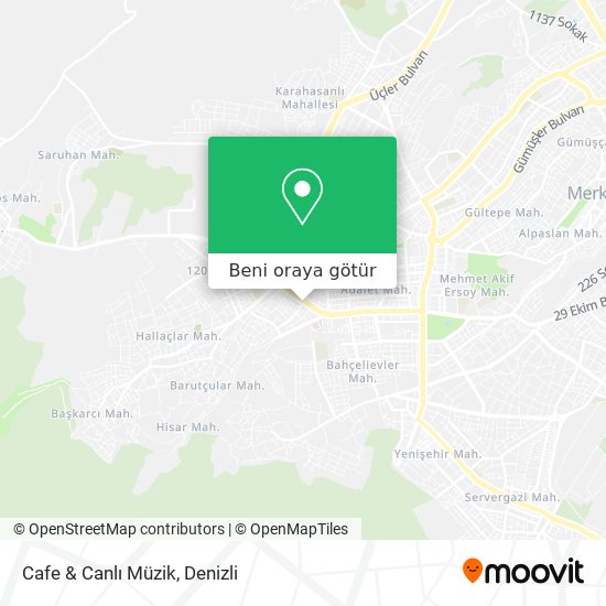 Cafe & Canlı Müzik harita