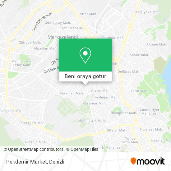 Pekdemir Market harita