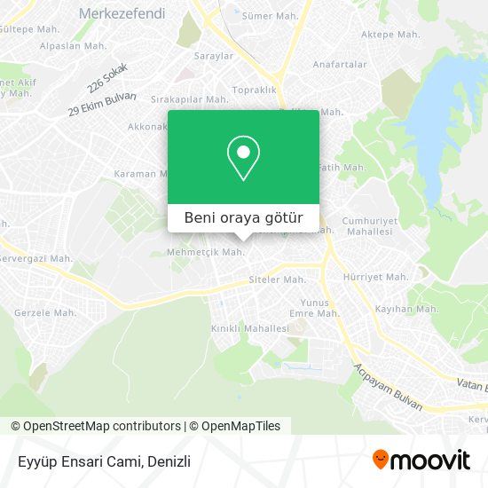 Eyyüp Ensari Cami harita