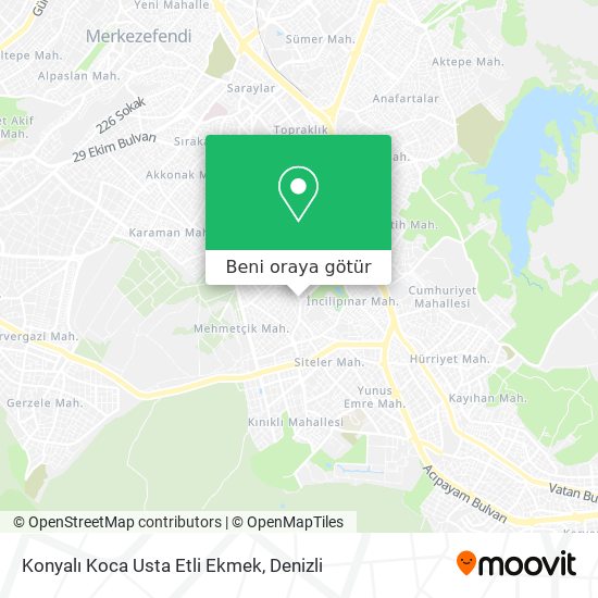 Konyalı Koca Usta Etli Ekmek harita