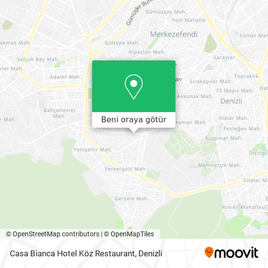 Casa Bianca Hotel Köz Restaurant harita