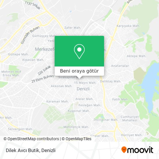 Dilek Avcı Butik harita