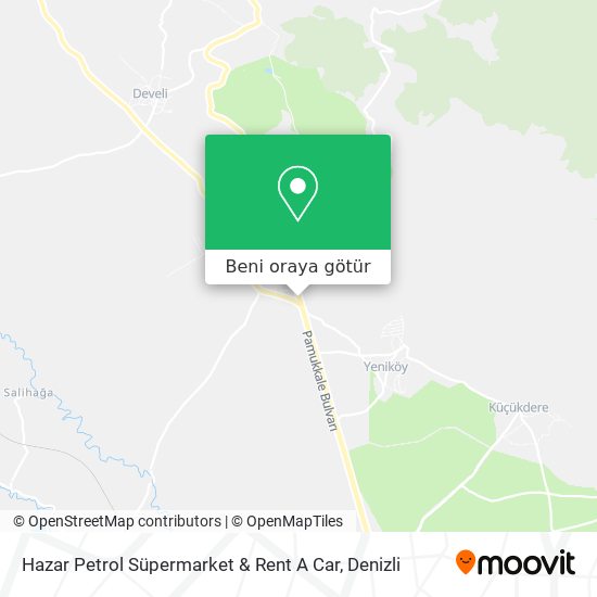 Hazar Petrol Süpermarket & Rent A Car harita