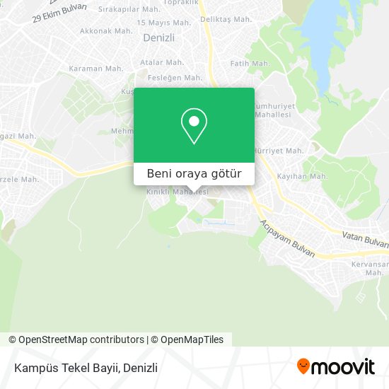 Kampüs Tekel Bayii harita