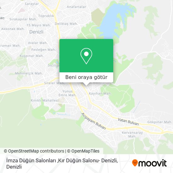 İmza Düğün Salonları ,Kır Düğün Salonu- Denizli harita