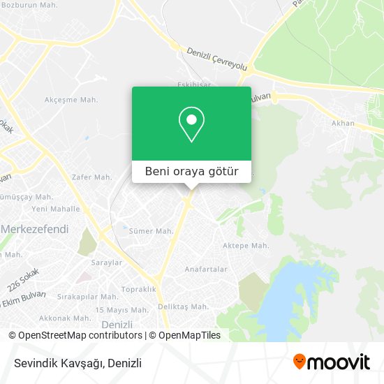 Sevindik Kavşağı harita