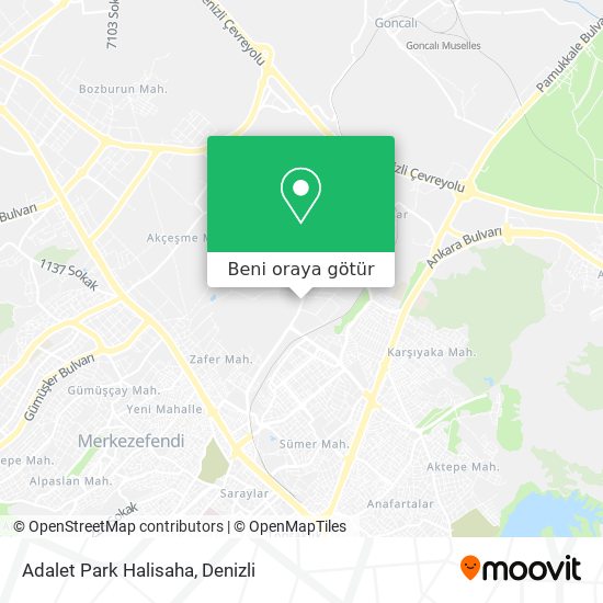 Adalet Park Halisaha harita